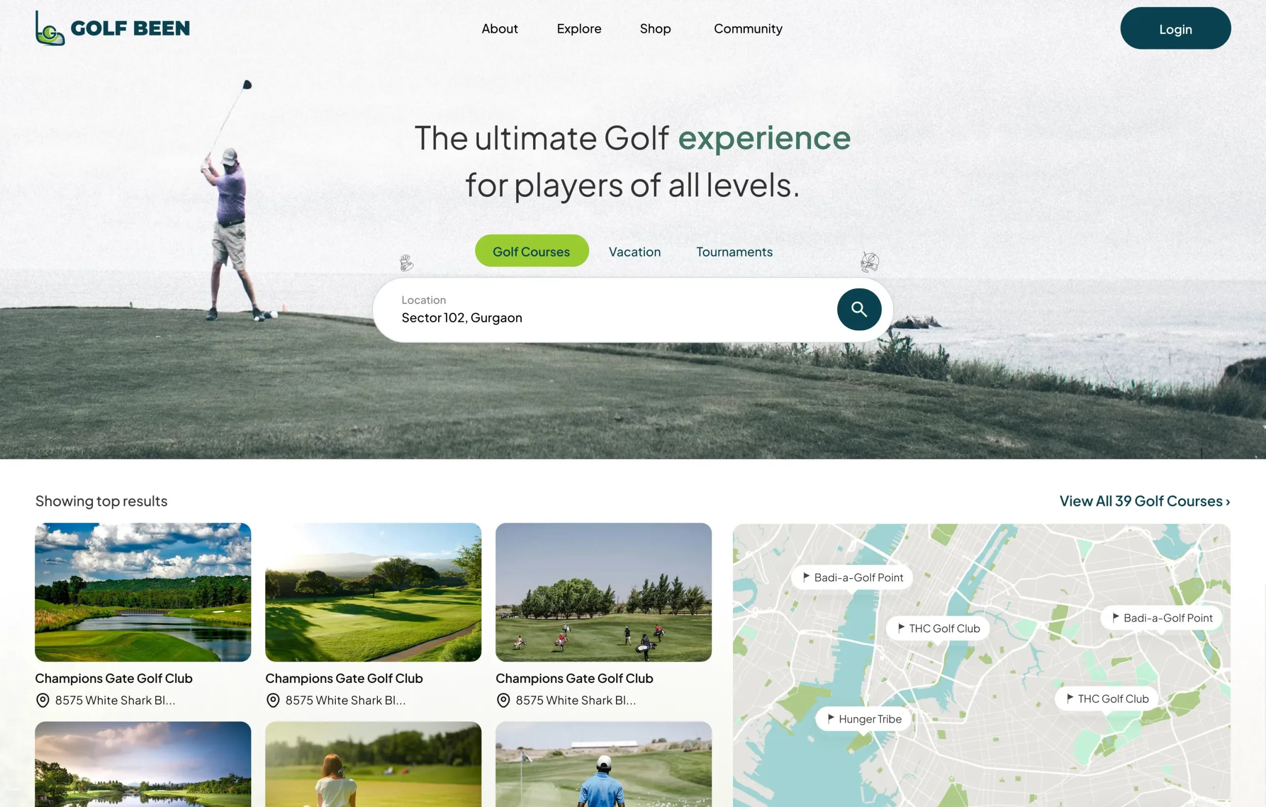 Golf Networking & Booking Platform