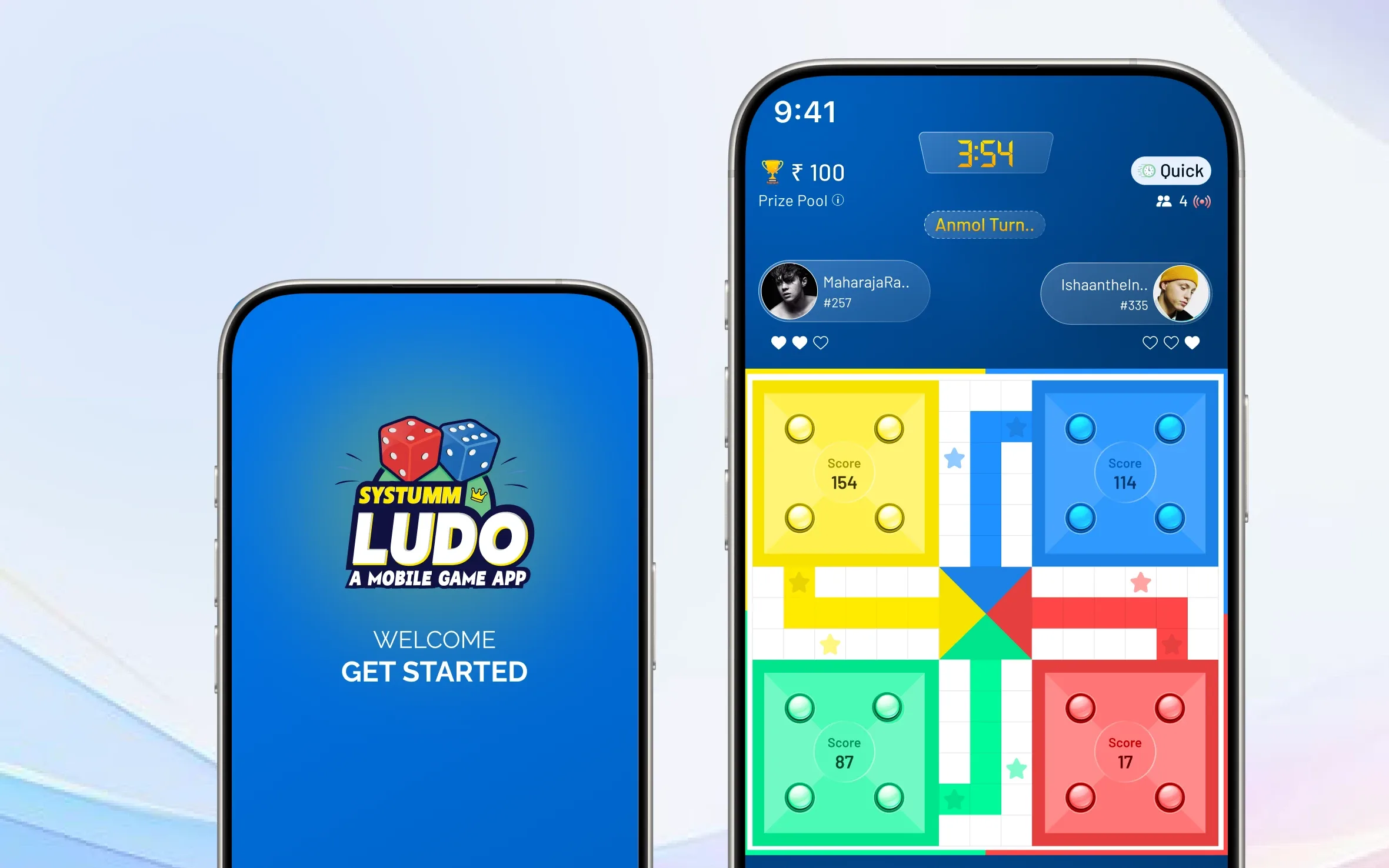 Online Ludo Game & Tournament App