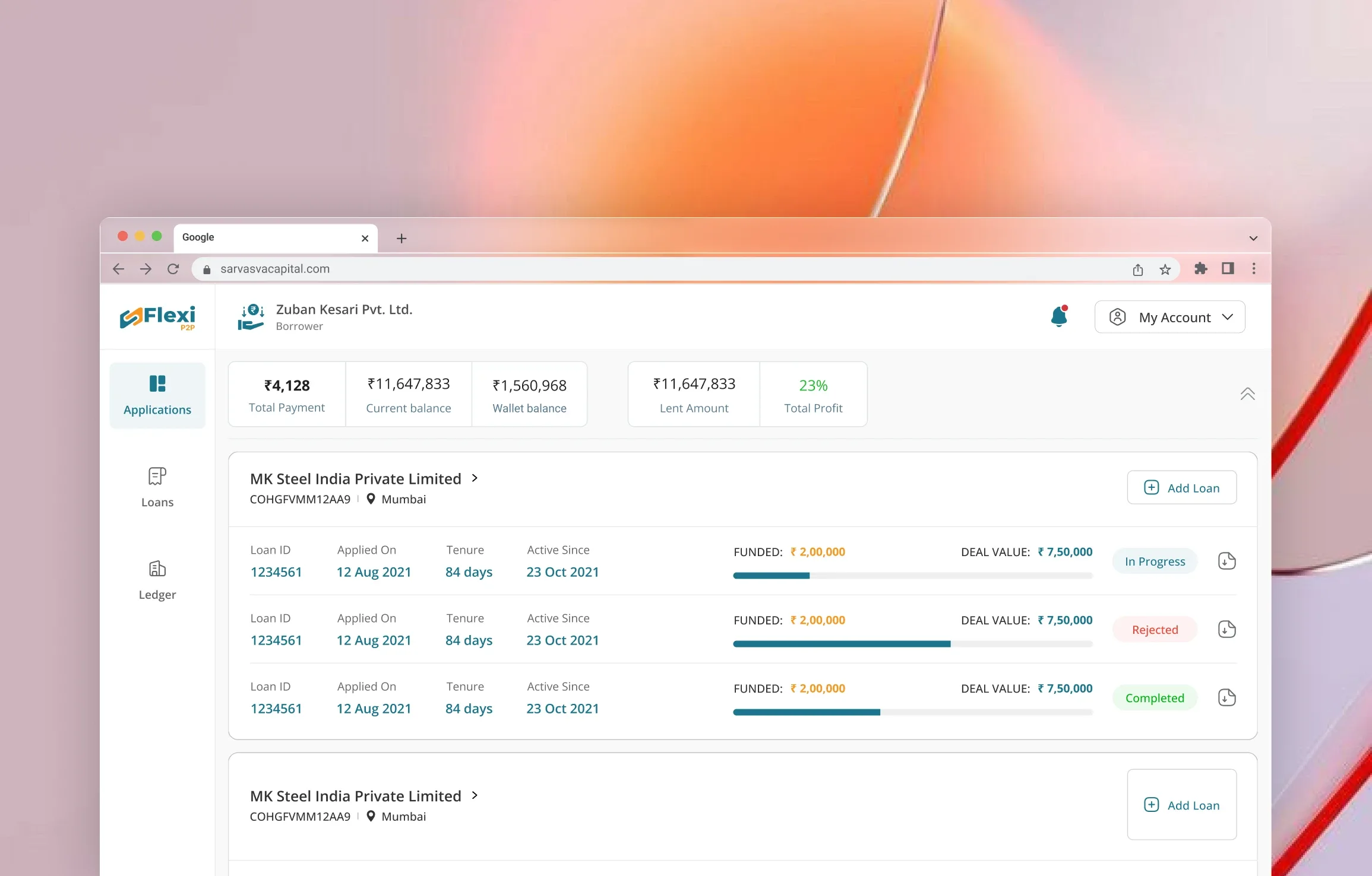 RBI-Compliant P2P Lending Platform