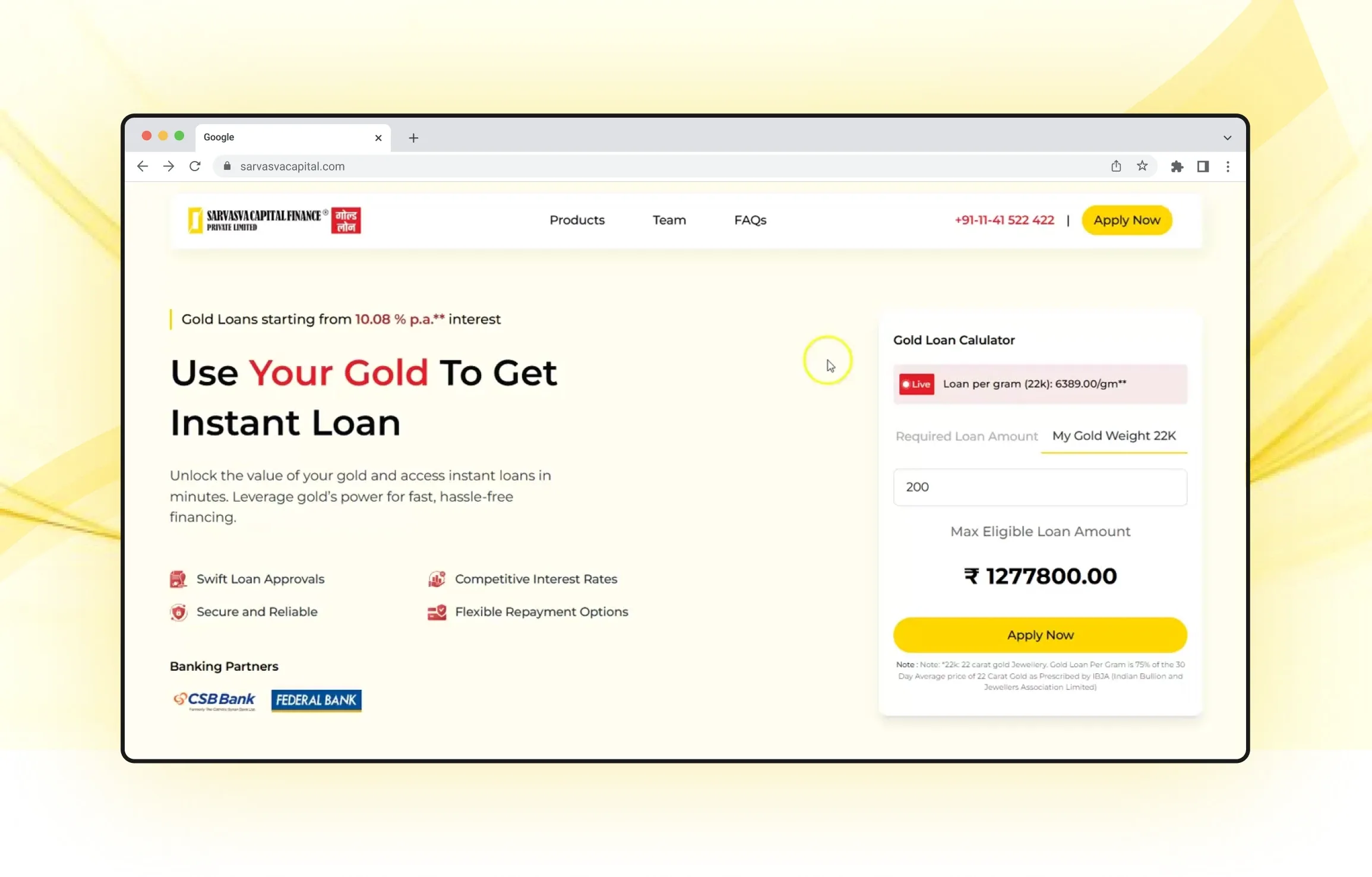 Digital Gold Loan Platform